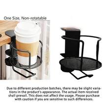 Soporte para taza fijo montado lateralmente para oficina, bandeja para taza antideslizante, estante plegable para ahorrar espacio en el escritorio, accesorios de baño, herramientas de baño - Varios - Ver 3
