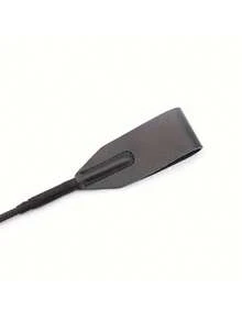 1pc PU Leather Riding Crop, Soft Flexible Flogger, Stage Prop With Non-Slip Braided Handle And Wrist Loop, Horse Riding Training Accessory - Black - View 7