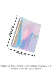 1个A6激光切割软封面笔记本/计划本封面，彩色活页纸封面，适用于笔记本、日记本、计划本等。 - 彩色 - 查看 7