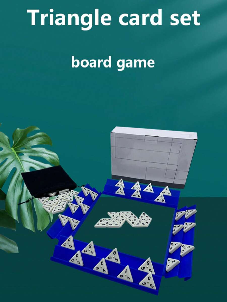 麻将、麻将牌、数字牌、国际象棋、密胺板、三角多米诺骨牌、桌面 - 彩色 - 查看 1
