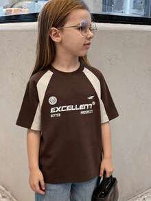 Dazy Kids Tween Girl' T-Shirt, Autumn - Brown - View 3