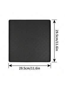 Silicone Many Paw Prints Pet Placemat - Black - View 11