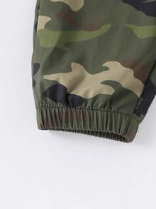 Young Boy Camouflage Bib Overalls, Suitable For Daily Play And Outings, Suitable For Spring And Summer Wear Camo Print Kids Overalls For Boys - Multicolor - View 5