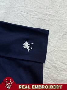 Glimmora Quần short nữ dáng ôm, màu trơn, thêu họa tiết, thích hợp mặc mùa hè. - màu đen - Xem 4