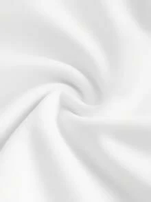 SHEIN Slayr New Sexy Everyday Date Cute Style Round Neck Short Sleeve Slim Fit Lace Bow Print White T-Shirt - White - View 7