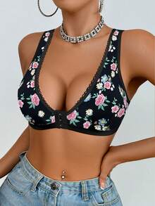 1pc Front Closure Wireless Bra For Women - Multicolor - View 6