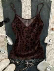 Glimmora Áo hai dây nữ in họa tiết toàn thân, kiểu dáng thường ngày, đa năng. - Nhiều màu - Xem 1