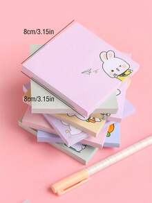 1pc Cartoon Graphic Random Sticky Note Back To Office - Multicolor - View 3