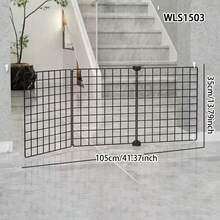 Pet Gate Fence, Small Cat Isolation Door, Dog Barrier, Indoor Dog Fence, Stair Railing, Balcony Guardrail - Multicolor - View 4