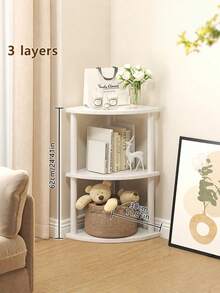 Étagères d'angle hautes, étagères d'angle modernes à 3/4/5 niveaux, étagères d'angle en bois et métal pour plantes, convenant aux espaces d'angle du salon. - Multicolore - Voir 3
