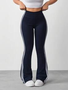 Flexra 女士休闲弹力运动服，四季皆宜 - 藏蓝色 - 查看 4