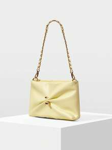 MOTF BOLSO DE CADENA DELICADO PARA MUJER - Amarillo claro - Ver 2