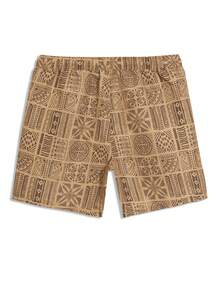 Manfinity KASUA Quần short nam in toàn thân túi chéo đi biển mùa hè, du lịch - màu nâu - Xem 6