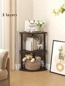 Étagères d'angle hautes, étagères d'angle modernes à 3/4/5 niveaux, étagères d'angle en bois et métal pour plantes, convenant aux espaces d'angle du salon. - Multicolore - Voir 19