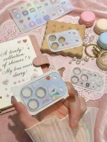 Zazumi 360° Fully-Coverage IP Camera Lens Protection Cover, 9H Hard Glass Lens Film, With Glittering Diamond Frame And Cute Cartoon Patterns, Scratch-Resistant And High-Definition Transparent Lens Cover, Suitable For IP 17 Pro Max. It Is The Perfect Birthday And Holiday Gift For Friends, Family, IP Users And Those Who Love Cute Culture.Spring To Summer - lens film - View 8