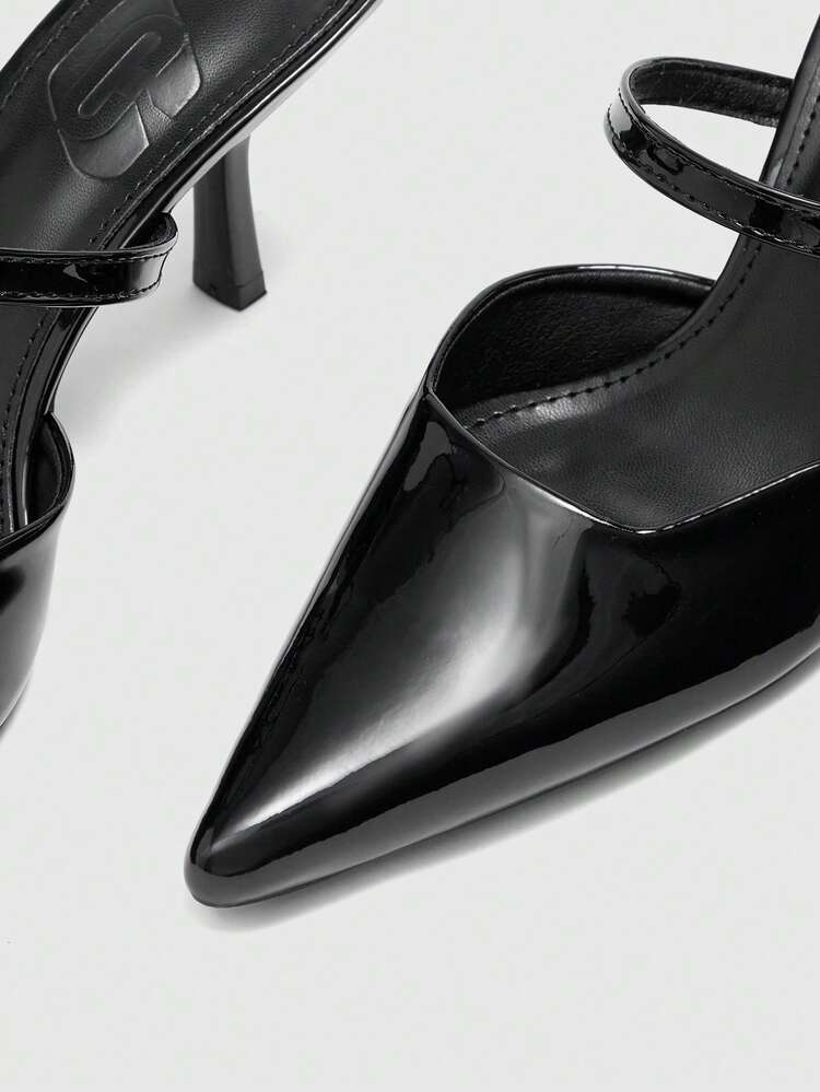 CUCCOO BIZCHIC Women's Pointed Toe Buckle Design Fashionable High Heels For Daily Wear