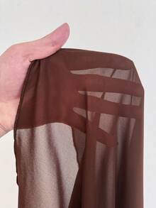 Vionelle Plus Size Women's Solid Color Sexy Off-Shoulder Wide Leg Jumpsuit - Brown - View 7