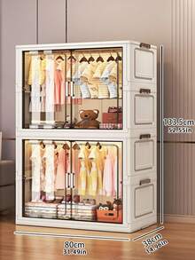 5/4/3/2/1 Schicht verstärkter Kinderschrank Baby Aufbewahrungsschrank Plastikschrank Baby Aufbewahrungsschrank Kleidung Schlafzimmer Aufbewahrung einfacher Schrank - Verschiedenfarbig - Übersicht 10