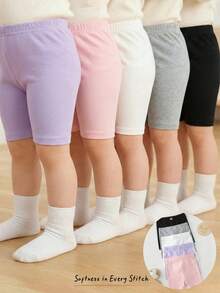 Cozy Pixies 5件套女婴蝴蝶结装饰弹力腰短裤套装，百搭舒适 - 彩色 - 查看 7