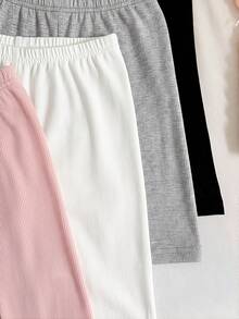 SHEIN Girlism Paquete múltiple de pantalones cortos/shorts de ciclista informales para niñas preadolescentes, adecuados para el verano casual, el campus, los deportes, el picnic al aire libre, la fotografía callejera, el Día de la Madre, la graduación, apropiados para el uso diario, salidas, vacaciones y días festivos, para chicas con estilo, ropa casual, nuevo estilo, regreso a clases - Multicolor - Ver 7