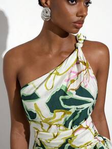 Maija Women's Summer Vacation Floral Print Sleeveless Mini Dress - Multicolor - View 4