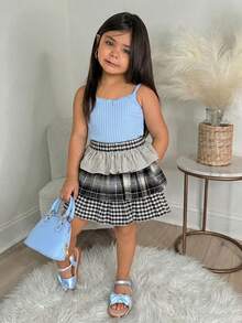 Dazy Kids Young Girls Pleated Skirt, Fall - Multicolor - View 4