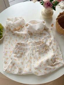 Comfortcana Quần ống rộng dáng suông, màu trơn, chất liệu vải nhăn, có dây rút, thích hợp cho kỳ nghỉ hè, cỡ lớn. - trắng - Xem 6