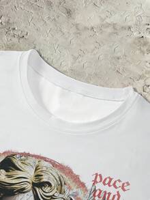 STEELVANCE 男士夏季天使翅膀图案背心，美式街头风格设计，带标语 - 彩色 - 查看 4