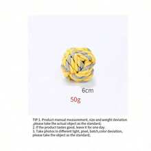 PETSIN 棉绳玩具球，耐咬棉绳，狗狗互动玩具 - 彩色 - 查看 8