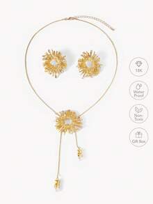 Opalesca Dây chuyền thời trang nữ, Cao cấp/Sang trọng/Đẳng cấp/Đeo hàng ngày/Tối giản, Ngọc trai/Pha lê, Dành cho Mẹ/Phụ nữ/Cô gái/Mẹ, Mùa hè/Bãi biển/Dạ hội/Tiệc tùng/Kỳ nghỉ/Du lịch, Đính hôn/Đám cưới/Lời hứa, Cô dâu, Hình trái tim/Hoa, Lõi cổ tích/Lõi nàng tiên cá - Nhiều màu - Xem 2