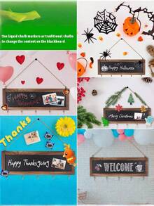1 Piece Vintage Rustic Style Wooden Hanging Photo Display With 30 Clips Multi Picture Frame Collage Wall Art Decor For Living Room Bedroom Home Memory Show Gift Idea Now - 1PC - View 6