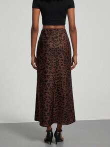 Lymera Women's Fashionable Casual Leopard Print Mini Skirt, Spring/Summer Cheetah Print Skirts Leopard Long Skirt Spotted Skirt Leopard Print Long Skirt Brown Print Midi Skirt Satin Cheetah Skirt Long Cheetah Skirt Pincel Skirt Chettah Print Skirt Leopard Print Skirt - Multicolor - View 2