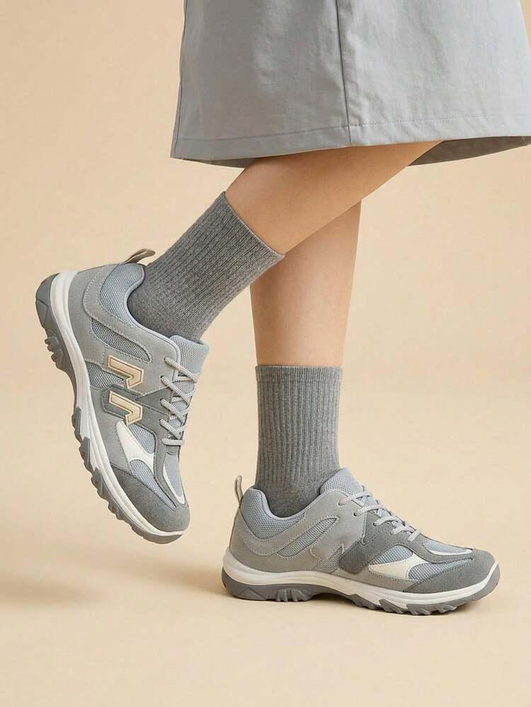 CUCCOO EASI Women's Lace-Up Casual Comfortable Sneakers For Daily Wear