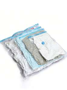 3pcs Thick Vacuum Compression Bags, Airtight Storage Bags For Bedding, Clothing, Travel, Dorm Room, Reusable Compress Bags To Save Space, Home Essential Supplies, Dust Cover, Gift Dress Pants Shoes Jeans Boots Skirtbedroom,Organizer,Organiser,Home Storage,White T Shirt Women,Black Pants Women,Ladies Winter Clothes,Dress,Winter Clothes For Ladies,Elegant Woman Dresses,White Shirt For Ladies,Long Sleeve - Clear - View 1