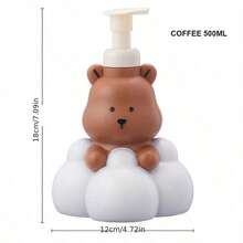 1个装，洗手液/沐浴露瓶，可爱卡通熊造型设计，适合放置于浴室，可装250/500毫升洗手液，可补充装，适合作为情人节、复活节、生日礼物。 - 多色 - 查看 15