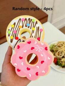 Joivida Bộ 4 miếng bọt biển hình bánh rán, bánh cupcake, dùng để rửa chén bát trong nhà bếp và phòng ăn, rất cần thiết làm quà tặng tân gia, Giáng sinh và Halloween. - Nhiều màu - Xem 20