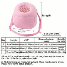 1 chiếc túi vận chuyển thú cưng nhỏ, túi lưới thoáng khí đeo vai cho chuột hamster, túi xách ngoài trời di động, lồng vận chuyển thú cưng hamster, lồng ngoài trời mini thoáng khí tiện lợi cho mùa hè. - Nhiều màu - Xem 2