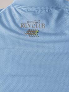 Musera Sport Solid Color Short Sleeve Sports Tee Running Short Active Comfy Workout Gym Running Run Club Gym Fitness Yoga Pilates Daily Casual - Baby Blue - View 5