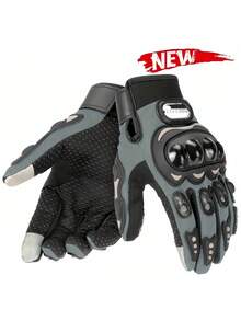 1PC Motorcycle Riding Gloves Bicycle Cycling Gloves Touch Screen Compatible Anti Slip Protective Outdoor Adventure Gear For Motorcyclist Daily Commute Long Distance Travel Unisex Breathable Reflective Gel Padded Durable Must Have Rider Essentials Gift Idea For Men Women - Multicolor - View 10
