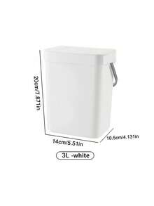 1 thùng rác đa năng, dung tích 3L/0.79 gallon, thùng rác treo tiện dụng cho nhà bếp, thùng rác treo tường 2 trong 1, thùng ủ phân chất lượng cao, thùng rác văn phòng, đồ dùng gia đình, phụ kiện nhà bếp - Nhiều màu - Xem 2