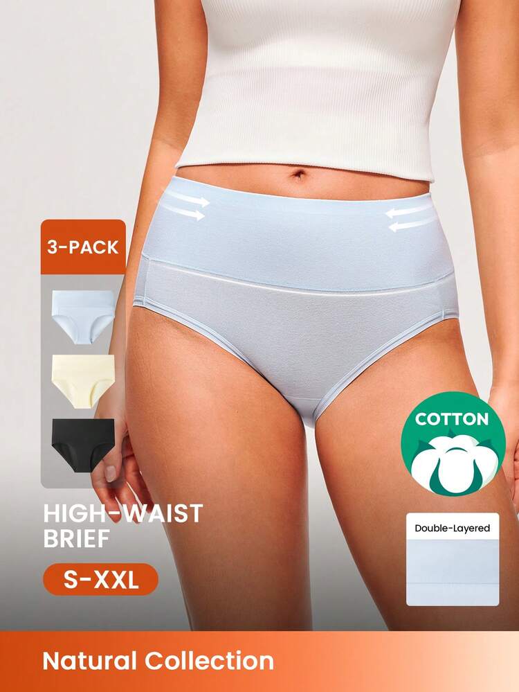 3-Pack High-Waist Briefs
