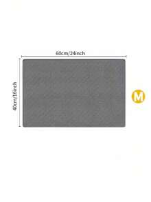 Silicone Many Paw Prints Pet Placemat - Grey - View 13