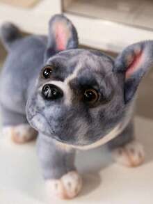 POKOJA LAND 8.6英寸椋鸟，法国斗犬毛绒玩具，仿真逼真，柔软手工制作，卧姿可爱，适合男孩女孩，是送给各个年龄段和各种场合的可爱礼物。 - 彩色 - 查看 9