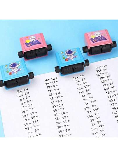 Bộ dụng cụ toán học 1 mảnh, công cụ cộng, trừ, nhân và chia có thể tái sử dụng, thiết kế nhỏ gọn.