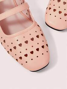 CUCCOO DOLLMOD Ladies Hollow Pu Cute Spring And Summer Style Mary Jane Shoes, Suitable For Festivals - Hollow apricot - View 4