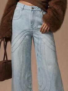 MUSERA Jeans de mujer - Celeste - Ver 3