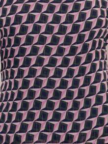 Nöista Geometrical Print Top And Pants Set, Colorful Print In Purple, Blue And Green Colors, Scarf Around The Neck And Asymmetrical Top Showing One Shoulder, Loose Pants, Wedding Guest Outfit. Summer Set, Spring Outfit Women, Easter, Festival, Wedding, Graduation, Bridesmaid Outfit, Prom Look, Ball Gown, Birthday. - Multicolor - View 8