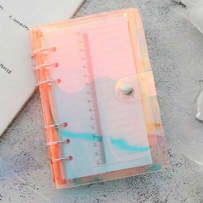 1 adet A6 Lazer Kesim Yumuşak Kapaklı Defter, Planlayıcı Kapağı, Renkli Gevşek Yapraklı Kağıt Kapak, Defterler, Ajandalar ve Planlayıcılar için Uygundur