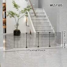 Pet Gate Fence, Small Cat Isolation Door, Dog Barrier, Indoor Dog Fence, Stair Railing, Balcony Guardrail - Multicolor - View 12