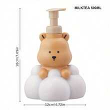 1个装，洗手液/沐浴露瓶，可爱卡通熊造型设计，适合放置于浴室，可装250/500毫升洗手液，可补充装，适合作为情人节、复活节、生日礼物。 - 多色 - 查看 12